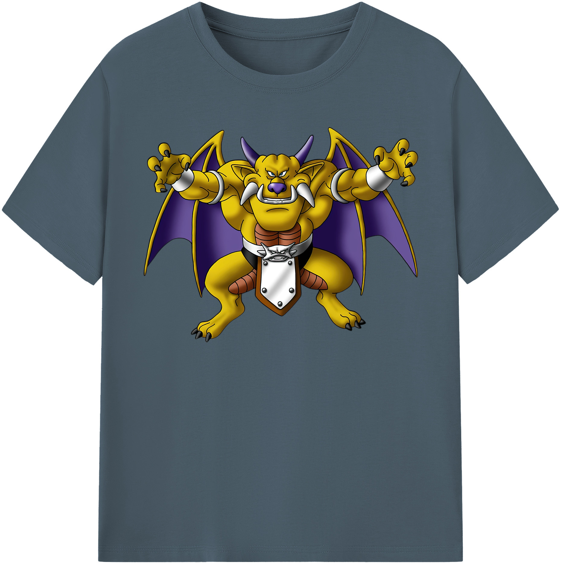 （画像用） ドラゴンクエスト Doragon Kuesuto Dragon Quest 綿100％半袖Tシャツ（フロントプリント）